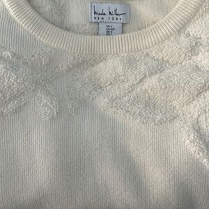 Womens white pullover sweater